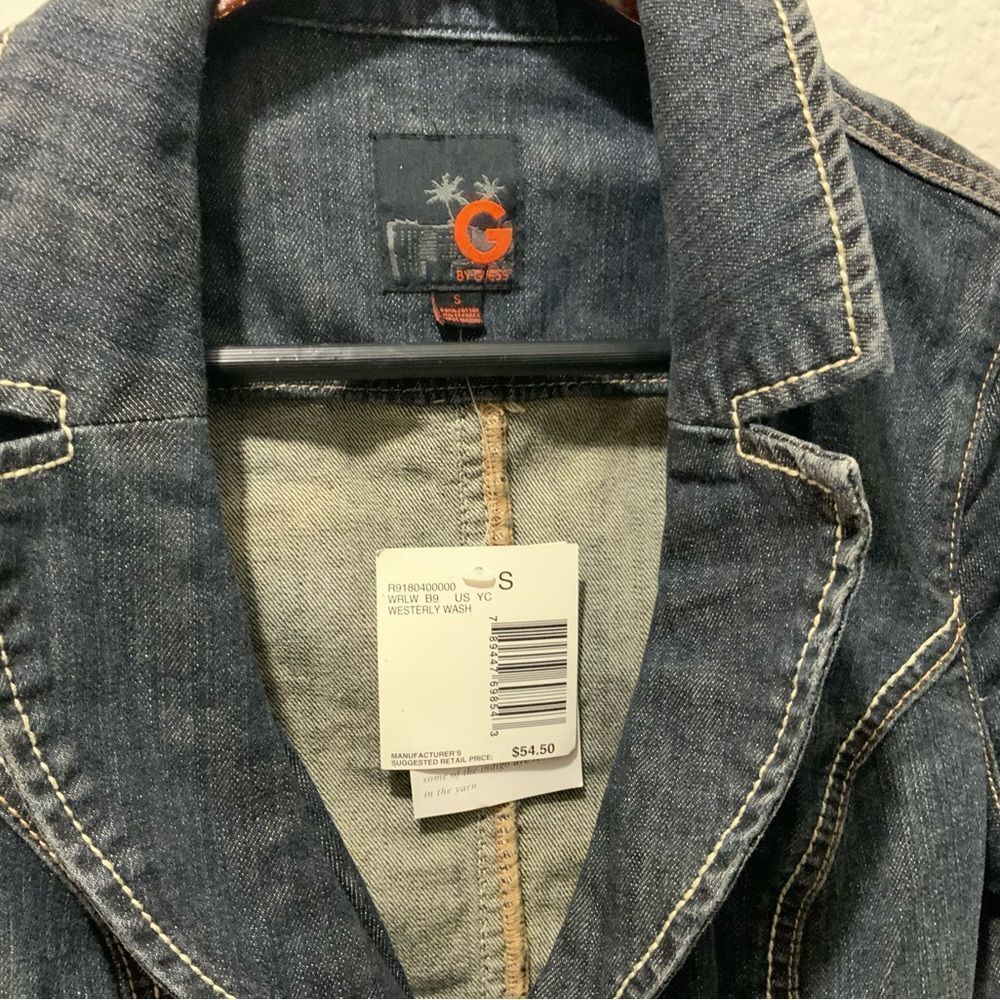 New G by guess Jean jacket size small short sleeves - Picture 3 of 10
